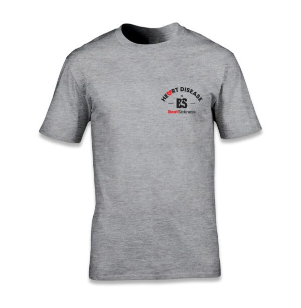 A gray t-shirt with the words " best buddies " on it.