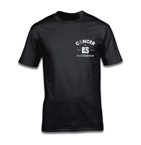 A black t-shirt with the words " cincsb " on it.