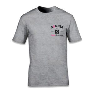 A gray t-shirt with the words cancer is not dead on it.