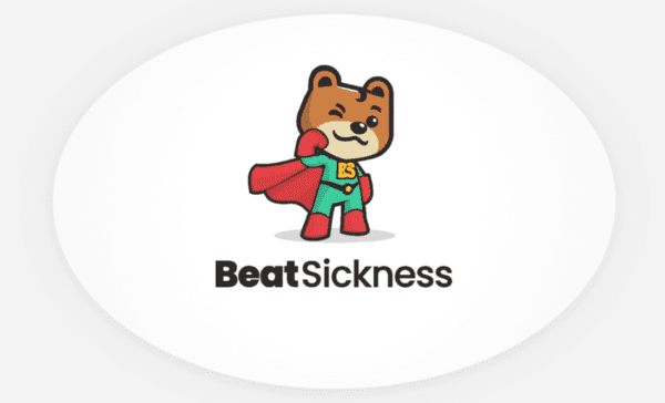 Beat Sickness Bear Car Decal