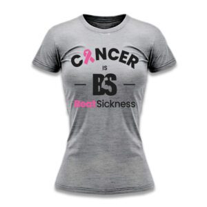 A gray t-shirt with the words " cancer is free sickness ".