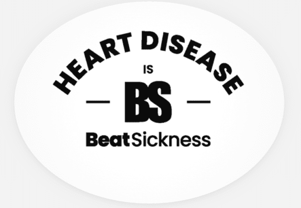 Heart Disease Car Decal